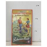 "Schwinn-Built" Sign Approx. 17" Tall, 9.5" Wide