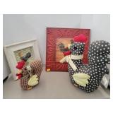 Lot of Rooster Decor