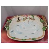 Holiday Time Ceramic Oval Serving Platter