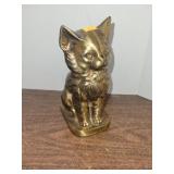 Brass Cat Door Stop