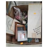 Box Lot of Picture Frames  & Decor
