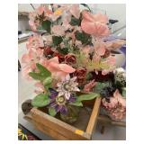 Flower Decors & Wooden Wagon