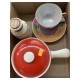 Tea Cup & Saucer, Aspirin Bottle & Pot