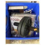Blue Crate of Magazines, Exercise Wheel