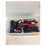 Bin of Markers and Pencils
