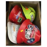 Qty 4 Hard Hats with Stickers