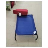 Raised Small Cot & Outdoor Chair Cushion
