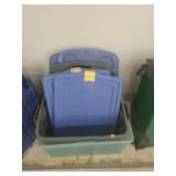 Lot of 2 Storage Totes  W/ Lids