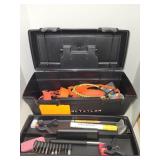 Small Toolbox W/ Some Tools/Rachet Straps