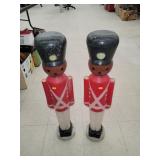 2 Molded Toy Soilders  No Cords