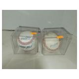 2 Baseballs in Cases 1 Signed George Speluss??