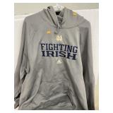 Adidas. Notre Dame.  Fighting Irish. Hooded