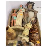 Lot of Native American Figurines ,etc.  includes