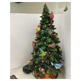 Christmas Tree full of Birds.  approx 15in high.