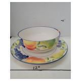 Bizarre Serving Bowl & Platter  Made in Italy