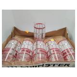 Lot of 6 Coca-Cola Glasses