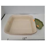 Tastefully Simple  Casserole  Dish  & Spoon  Rest