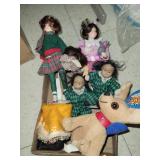 Flat of Dolls & Chihuahua
