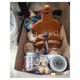 Misc Box Lot/Office Supplies/Plate Holder Etc