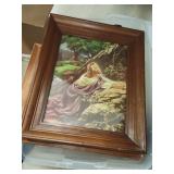 Lot of Picture Frames  & Picture of Jesus