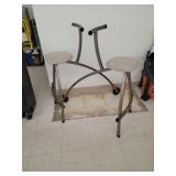 2 Cnt Stools W/ Wheels