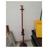 Adjustable Wood Floor Lamp
