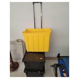 2 Totes & 1 Rolling Tote W/ Handle