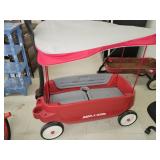 Radio Flyed Plastic Wagon W/ Canopy & Drink