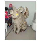 Ceramic Flying Pig Approx 14 Inches