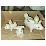 Pig Salt & Pepper Shakers  & Creamer