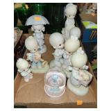 Flat of Precious Moments Figurines