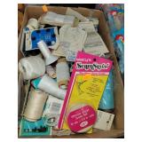 Flat of Thread/Elastic/Sewing Items