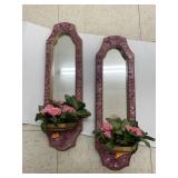 2 Ct. Matching Mirrored Candle Holder Decor