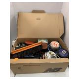 Shoebox Of Shoe Shine Materials