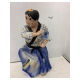 Karate Japanese sake figurine decanter 1970