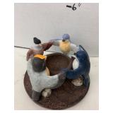 Bird candle holder