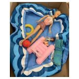Barbie and toy pool