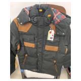 Mens Stand Collar Cotton Padded Jacket Sz.S
