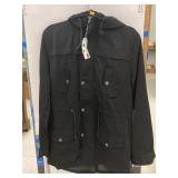 Hooded Button/Picket Coat Mens Sz.M