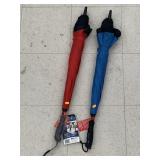 2 Ct. BetterBrella Umbrellas (Red and Blue)