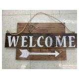 Welcome Hanging Sign