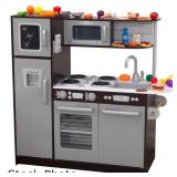 KidKraft Wooden Play Kitchen-Uptown Espresso mode