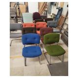18 Count Office Chairs/4 Have Wheels the Others
