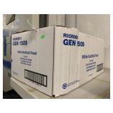 White multi fold towel