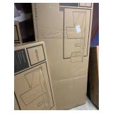 Contoured U-Shaped Desk-Broadstreet (2 boxes)