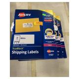 3 packs of  Avery shipping labels