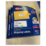 3 packs of  Avery shipping labels
