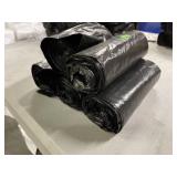 5 ct. - Black Plastic Trash Bags