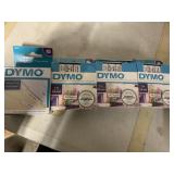 4 dymo labels