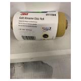 Gold abrasive disc roll